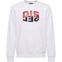 Diesel Sweatshirt Regular Fit Supersoft Pullover - S-GIRK-N80 Weiß