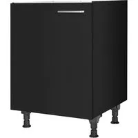 nobilia® Spülenschrank "Touch", Ausrichtung wählbar, vormontiert, in den Breiten 45 und 60 cm, mit höhenverstellbaren Sockelfüßen