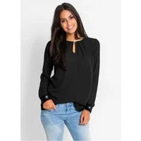 bonprix Schlupfbluse lockere Passform, aus Polyester, mit Paillettenapplikationen