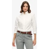 Superdry Hemdbluse SLIM OXFORD BD L/S SHIRT Baumwolle, slim fit