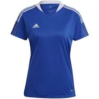 adidas Performance Trainingsshirt Tiro 21 Trikot (Mesh-Einsätze) royalblau Damen