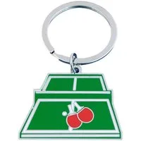 Gewo Schlüsselanhänger Tischtennistisch, Schlüsselring Tischtennis, grün