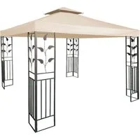 Spetebo Pavillon-Ersatzdach Ersatzdach mit Kaminabzug - beige, (Stück, Ersatzdach), PVC Pavillondach wasserdicht