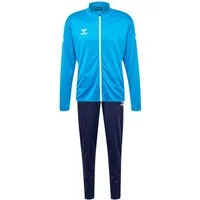 hummel Trainingsanzug Sportliches Design Stehkragen Glatte Oberfläche Komfort für Herren (2-tlg), Regular Fit bedruckt atmungsaktiv Gummizug sportlich-Style