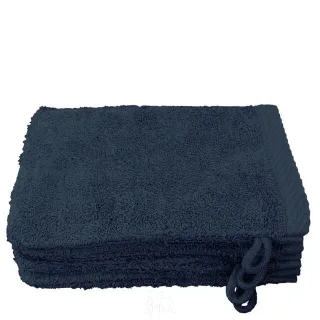 Lanudo? Waschhandschuh Pure Line 21x15 cm 4er Set Marineblau