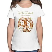Shirtracer T-Shirt Mei Dirndl is in da Wäsch, Dirndl Ersatz, Volksfest, Festwiese, Mode für Oktoberfest Kinder Outfit