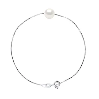 DIADEMA - Armband - Echte Süßwasserperlen in Weißgold