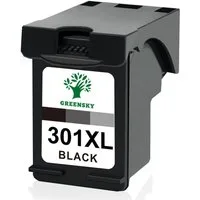 Greensky 1 Schwarz 301XL Kompatible für HP 301 XL Envy 4500 Tintenpatrone (Deskjet 1000 1010)
