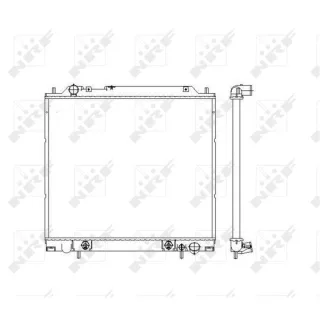 NRF Motork?hler gel?tet Mitsubishi Delica L400 55343