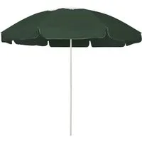 vidaXL Sonnenschirm Strandschirm Grün 240 cm