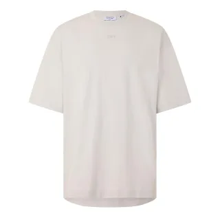 Off White - "Brics" T-Shirt für Herren, Baumwolle, Regulär (Helles Steingrau)