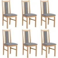 MOEBLO Stuhl BESO 14 (Polsterstühle, Holzstühle, Esszimmerstühle, Massivholz, 6 St), (BxHxT):43x97x40cm