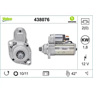 Valeo Anlasser 1,8 kW Audi A2 A3 Seat Arosa Skoda Fabia VW New Beetle