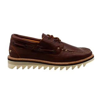Timberland Selbyville 3 Auge braune Leder Schnüre -up -Bootsschuhe a1jel