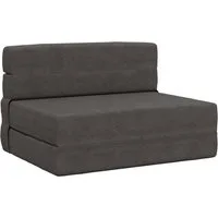 vidaXL Bett Klappsofa Bett Dunkelgrau 70 x 72 x 60 cm Stoff (1-tlg)