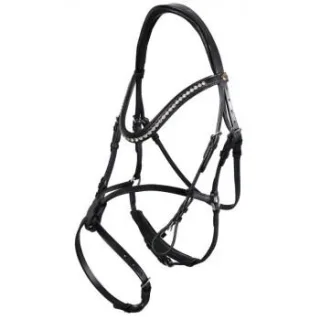 Hans Melzer Horse Equipment Hans Melzer Trense Valluhn schwarz/silber mexikanisch Pony