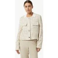 comma Funktionsjacke Indoor-Jacke Kurze Boucléjacke mit Glitzergarn