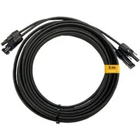 Kleines Kraftwerk Solarkabel, (300 cm), PV Kabel, Solarstecker, Solar Verlängerungskabel