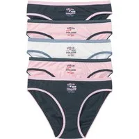 bonprix Slip (Packung, 5-St) mit dekorativen Bündchen in Kontrastfarbe, weiche Materialqualität