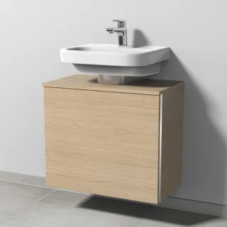 Sanipa 3way Universal-Waschtischunterbau mit 1 Auszug, Eiche-Nordic BR60048