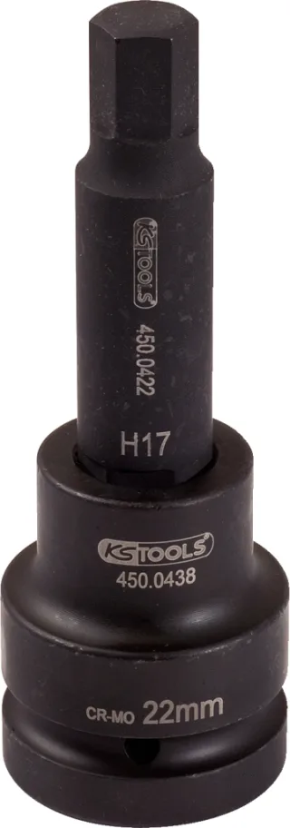 KS Tools 3/4" Kraft-Bit-Stecknuss Innensechskant lang - 450.0461