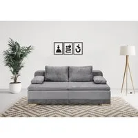 Home affaire Schlafsofa Ben, B: 200 cm, Liegefl. 158x198 cm, Bettfunktion & Bettkasten, Dauerschlafsofa mit Boxspring