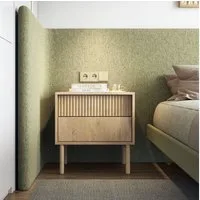 Compleo Nachttisch mit Schublade, Scandi design, Eiche cremona KOMO