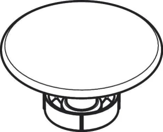 Hansgrohe Keramik Stopfen 80mm rund weiß , 94781450 94781450
