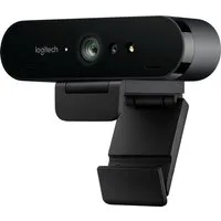 Logitech Brio 4K Ultra HD - High-End-Streaming & Videokonferenzen Business Webcam (4K Ultra HD, Teams, Skype, Zoom, Cortana, Webex, GoToMeeting, Discord, Twitch, HDR, Infrarot-Sensor für Windows Hello, Abnehmbare Abdeckblende)
