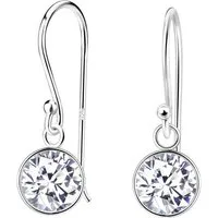 ALEXANDER YORK Paar Ohrhänger Ohrringe Zirkonia, 2-tlg., 925 Sterling Silber