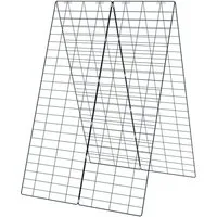 COSTWAY Rankgitter Spalier, 2 tlg., mit Bodenpfählen, Kabelbinder, Clips