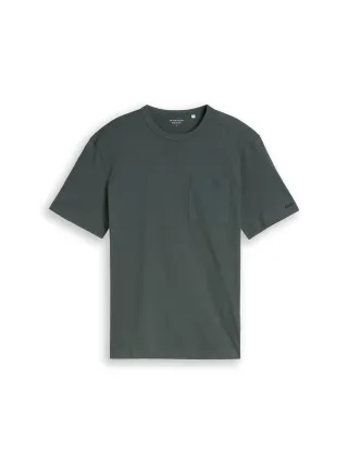Tom Tailor - T-Shirt mit Brusttasche darkest olive - Gr. - XXL