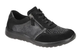 Waldl?ufer 815M01 Schwarz bequeme Slipper OrthoTritt Waldlufer - Damen Halbsc...