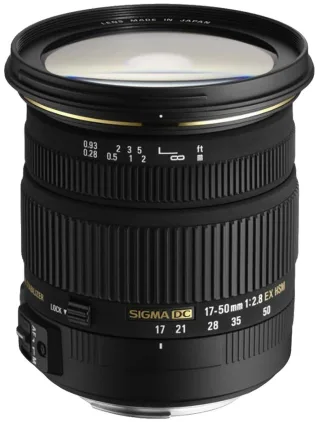 Sigma AF 17-50mm 1:28 EX DC OS HSM [für Nikon F] schwarz