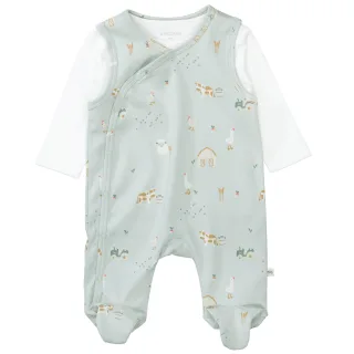 STACCATO - Kn.-Strampler+Shirt light mint aop - Gr. - 50