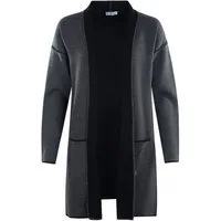 Hajo Strickjacke Long Strickjacke Doubleface Optik
