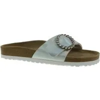 piece of mind. Piece of Mind Damen Sandale Pantolette silber EUR 38 Pantolette