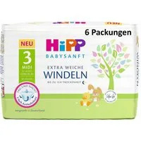 Hipp Windeln Babysanft Windeln Midi 3 Vorratsbox (216-St)