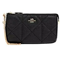 COACH Clutch Damen Handgelenktasche Wristlet Leder Tasche Handtasche, 8 praktische Kartenfächer zur Organisation