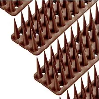 KONZEPT Taubenspikes Taubenabwehr Spikes Vogel, Katzen - für Balkon, Zaun - aus Kunststoff, 6-St., Gesamtlänge: 3 Meter, UV-beständig