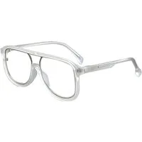 PACIEA Brille Herren Ohne Sehstärke Doppelbalkenrahmen Vintage Anti Blaulicht