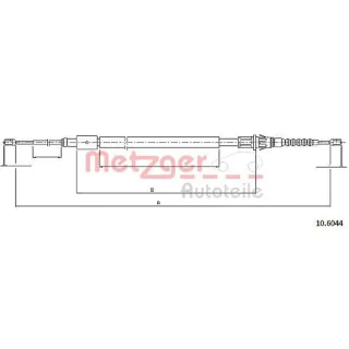Metzger Handbremsseil hinten Peugeot 307 SW Break