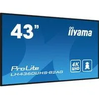LH4360UHS-B2AG, Public Display schwarz (matt), UltraHD/4K, VA, Lautsprecher