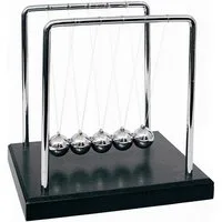 Goods+Gadgets Spiel Newton Pendel Kugelstoßpende–Klassisches Metall Pendel für Büro & Deko, Newton Pendel, Newtonpendel Kugelspiel