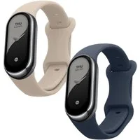 kwmobile Uhrenarmband 2x Uhrenarmband für Xiaomi Mi Band 10 / Mi Band 9 / 8 Armband, Fitnesstracker Band Set aus TPU Silikon - Ersatzarmband Smartwatch