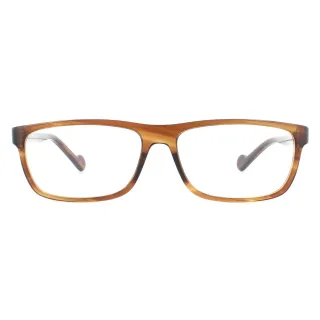 Moncler Rectangular Herren gestreift braun Kristall Gläser