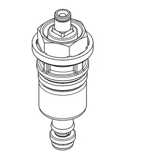 KWC Aquarotter Funktionsteil, AQUALINE, für WC-Spüler DN15, 2000104394, 2000104394 2000104394