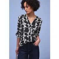 STREET ONE Langarmshirt im gemustertem Strukturmix