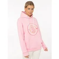 Zwillingsherz Hoodie "Seepferdchen" runde Stickerei, maritimer Look, Kapuze, Tasche