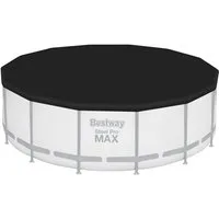 Pool-Abdeckplane Ø 427 cm (Packung, 1-St), schwarz, rund